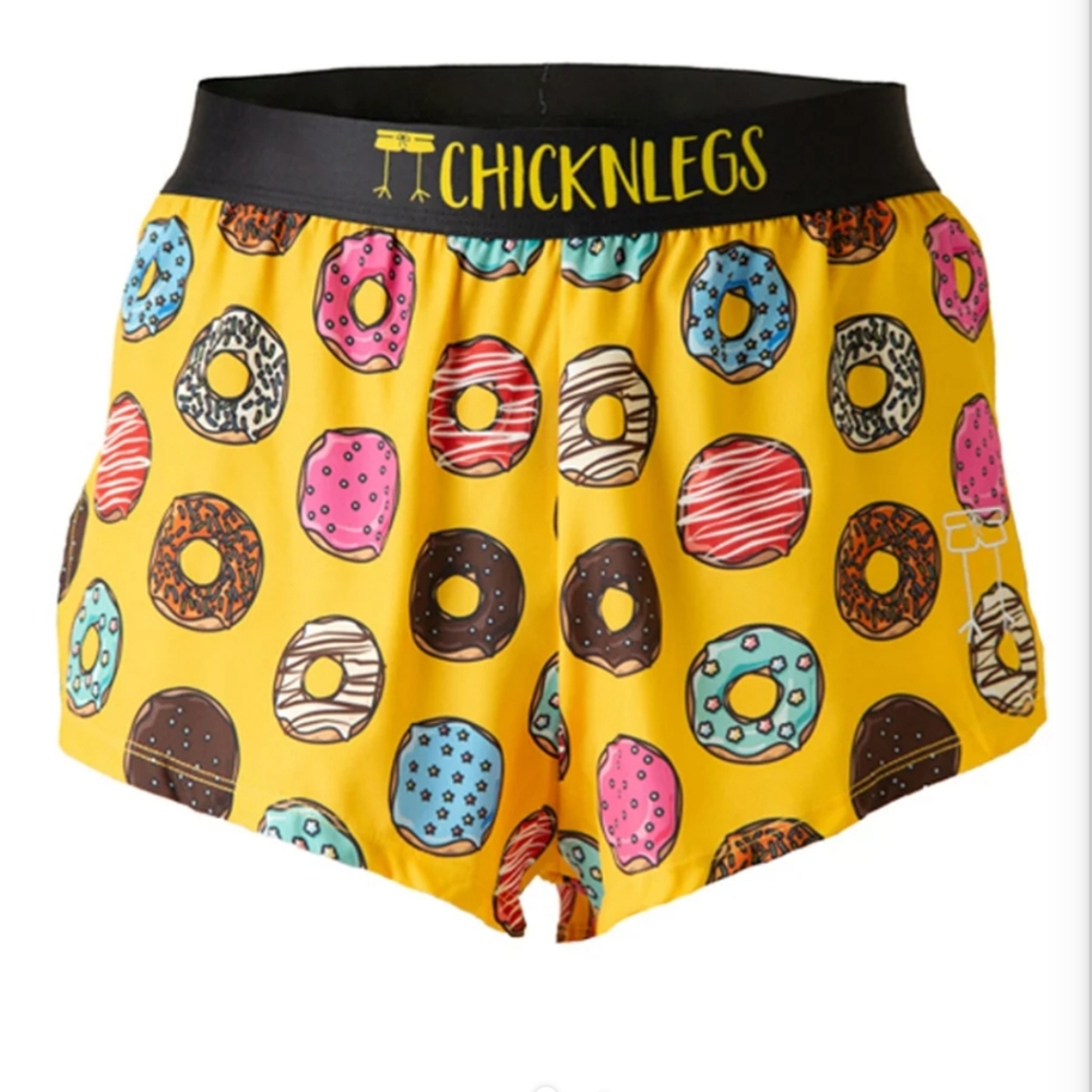 Chicknlegs Men's Salty Donuts 2" Split Shorts Medium